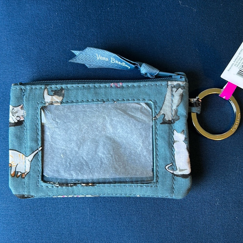 Vera Bradley Zip ID Case Cat’s Meow , NWT